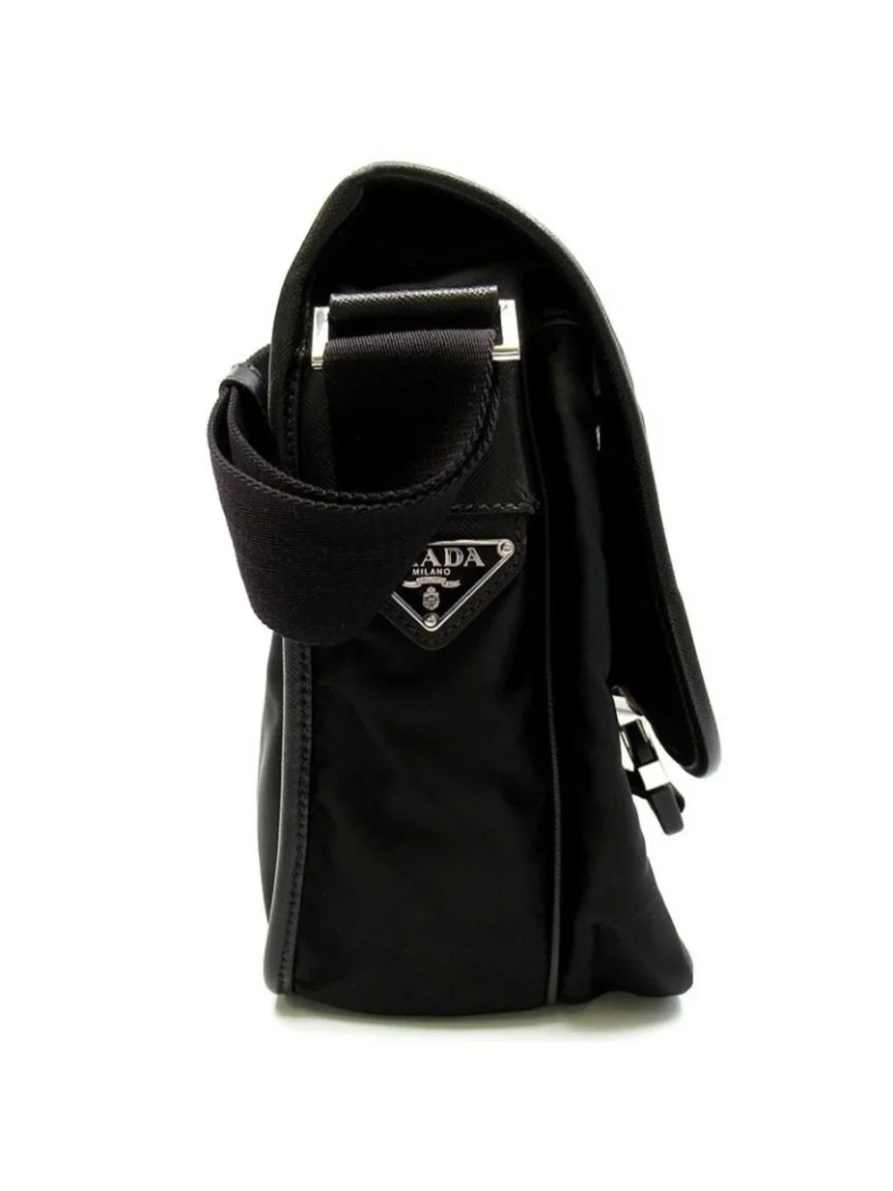 Prada Messenger Bag Nylon Black